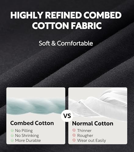 Men's Combed Cotton Boxers - 3 or 5 Pack by DAVID ARCHY