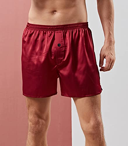Men's Comfortable Silk Satin Boxer Shorts