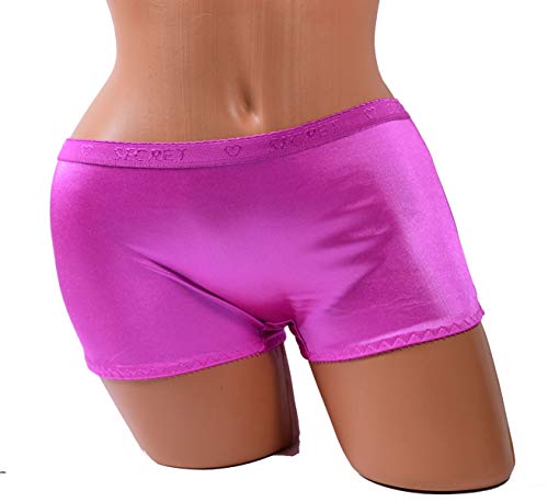 Emily Johnson Women's Plain Satin Boxer 6 Pack
