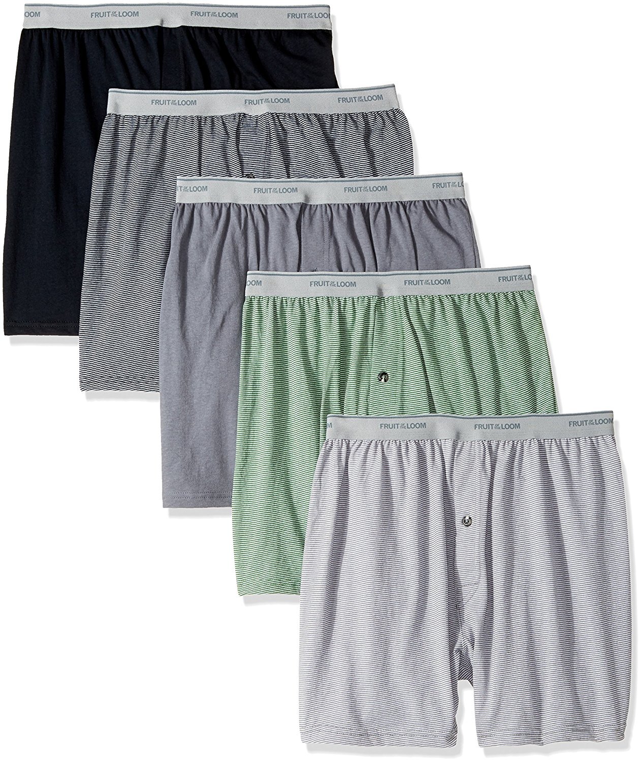 Fruit of the Loom Men's Knit Boxer Shorts (5 Pack)